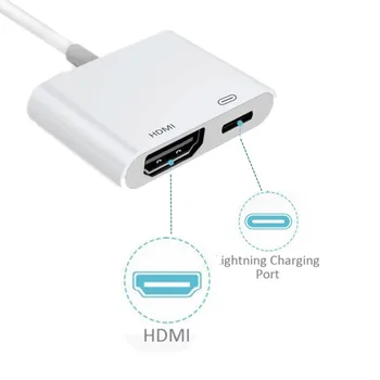 Pre iPad Vzduchu HDMI Adaptér Pre Lightning-Digital AV HDMI 4K Kábel USB Konektor 1080P HD Adaptéry Pre iphone X XS 8 7 6 5