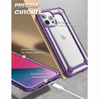Pre iPhone 12 Pro Max Prípade 6.7 palcový (2020 Uvoľnenie) SUPCASE UB EXO Pro Hybrid Jasné Bumper Kryt S vstavaným-in Screen Protector