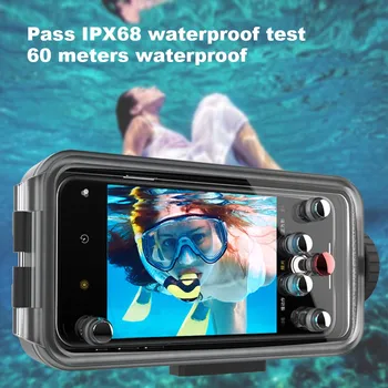 Pre iPhone 6 7 8 / 6 7 8 Plus / X XS XR XS MAX/ 11, 11Pro, 11Pro, Max 360 Plnú Ochranu Vodotesné puzdro 60M/195ft Potápanie