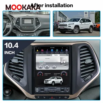 Pre JEEP Cherokee - 2018 2019 Auto multimediálny prehrávač Stereo Tesla Obrazovke Android, PX6 Rádio Audio GPS Navigácie Vedúci jednotky BT