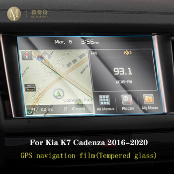 Pre Kia K7 Cadenza 2016-2020 Interiérové Doplnky Auta GPS navigácie film na LCD obrazovke Tvrdené sklo Display protector 8 Palec