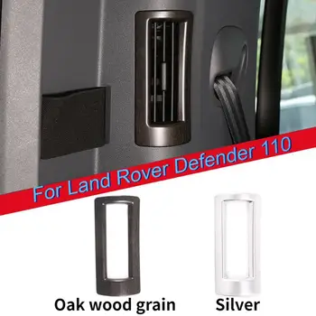 Pre Land Rover Defender 110 2020 ABS Chrome/Dubového dreva zrno C-stĺpika klimatizácia Zásuvky Rám Orezania Auto Príslušenstvo