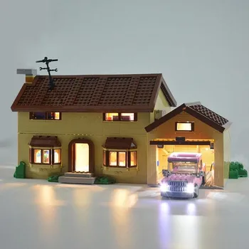 Pre Lego A Lepin LED Osvetlenie Auta Simpsonovci Vnútorné Osvetlenie Inštalácie Kompatibilný S 71006 A 16005 Led Svetla Kit