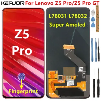 Pre Lenovo Z5 Pro L78031 Lcd Displej Testované Amoled Lcd Displej+Dotykový Displej S Odtlačkov prstov Na Lenovo Z5 Pro GT L78032