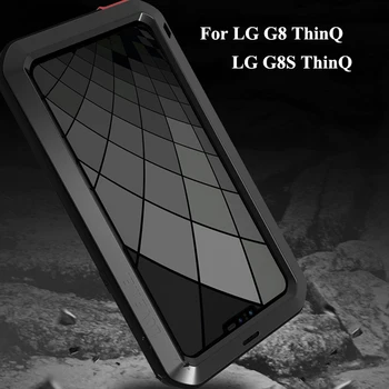 Pre LG G8 G8S ThinQ Prípade 360 celého Tela Kovové Brnenie Shockproof Pevný Kryt puzdro pre LG G8S ThinQ G8ThinQ LMG820 G820 Prípade
