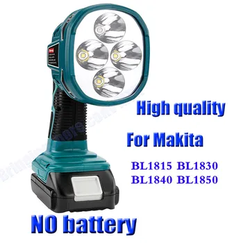 Pre Makita 14,4 V 18V 20V Li-ion Batérie Dodávka LED pracovné svetlo lampy 12W s USB Portom Vonkajšie Núdzové Osvetlenie prenosné trezor