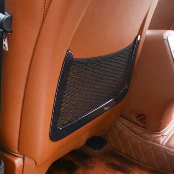 Pre Maserati Ghibli Pre Levante 2016 Auto Príslušenstvo Uhlíkových Vlákien ABS Zadné Riadok Zadnom Sedadle Čistého Vrecka Rám Orezania 2 Ks