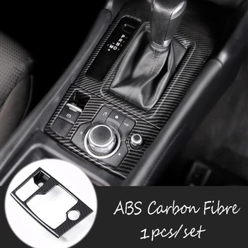 Pre Mazda 3 Axela 2017 2018 ABS Uhlíkových vlákien Radenie Prevodovky, brzdy panel Kryt výbava Interiéru Moudlings Príslušenstvo Auto styling