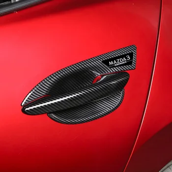 Pre Mazda 3 Axela 2019 2020 ABS Dverí Rukoväť Kryt Misy Spp Dekoračné Nálepky, Trim