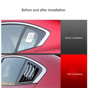 Pre Mazda 3 Axela 2020 Zadný trojuholník okno Dekoratívne pásy False zásuvky