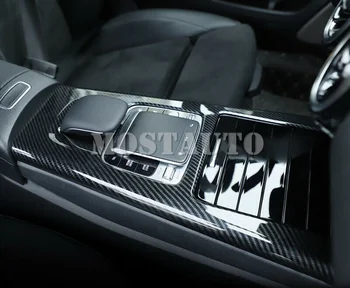 Pre Mercedes-Benz A-Class W177 2019 ABS Uhlíkových Vlákien Auto Gear Box Pancel Kryt Výbava 1pcs Auto Doplnky Interiéru Auta Dekor