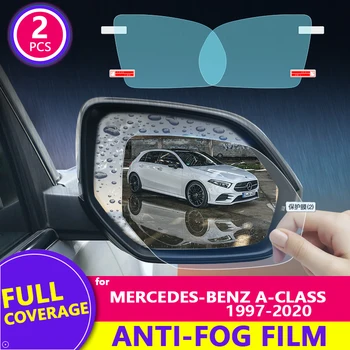 Pre Mercedes-Benz A-Class（W168 W169 W176 W177) 1997 - 2020 Spätné Zrkadlo Film HD Anti-Fog Auto Zrkadlo Nálepky, Auto Príslušenstvo