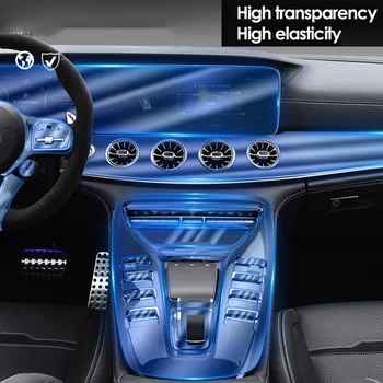 Pre Mercedes-Benz AMG GT50 GT53 GT63 2019 2020 TPU Priehľadného Filmu, Auto Panel Obrazovky Ochrany Nálepky Anti-scratch 4 Dvere