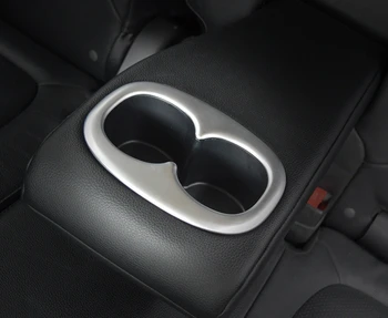 Pre Mitsubishi Outlander Roky 2013-2017 Auto dekorácie ABS chrome zadnej stredovej konzoly vody pohár rám gear box rám dekorácie