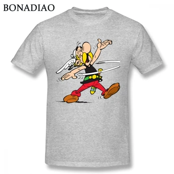 Pre Mužov Asterix Komické Postavy Tričko Rock Roll Krátky Rukáv Čistej Bavlny S-6XL Tee Tričko