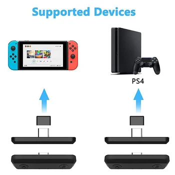 Pre Nintendo Prepínač Lite PS4 PC Bluetooth Adaptér USB Typ-C Dongle APTX LL Podporované Nízku Latenciu o Vysielač