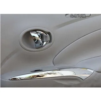 Pre NISSAN Sunny/Marec Vysoko kvalitných ABS Chrome Auto interiérové dvere, rukoväť, shake handshandle Auto-styling Auto-zahŕňa