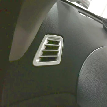Pre Nissan Tiida Pulsar C13 2016 ABS Chróm Matný odvzdušňovací Tabuli Dekoratívne Rám Orezania Auto Zahŕňa 2 ks