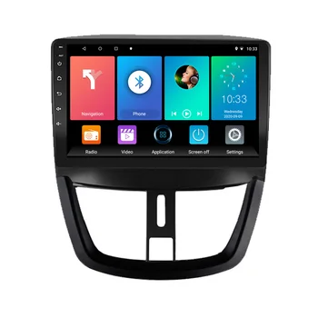 Pre Peugeot 207 207CC na roky 2007-2013 Android 2 Din Auto Stereo WIFI GPS Navigácie Multimediálny Prehrávač Vedúci Jednotky s Rámom Autoradio