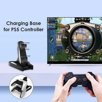 Pre PS5 DualSense Radič Nabíjačku Dual USB Nabíjací Dock Stanica Stánok