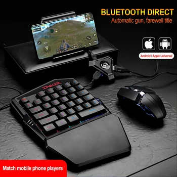 Pre PUBG Mobile Gamepad Radič Herné Klávesnice, Myši Converter Pre Android IOS Telefón K POČÍTAČU Bluetooth Adaptér Univerzálny