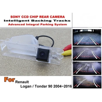Pre Renault Logan / Tondar 90 2004~2016 Auto Inteligentné parkoviská Sleduje Kamera / HD Späť do Zadnej strane Fotoaparátu / parkovacia Kamera