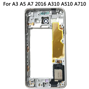 Pre Samsung Galaxy A3 A5 A7 2016 Stredný Rám Panelu Nahradenie Novým A310 A510 A710 Jednej Sim Polovice Rada Bývanie