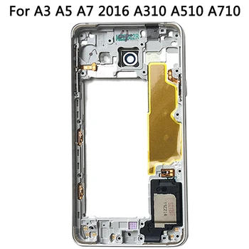 Pre Samsung Galaxy A3 A5 A7 2016 Stredný Rám Panelu Nahradenie Novým A310 A510 A710 Jednej Sim Polovice Rada Bývanie