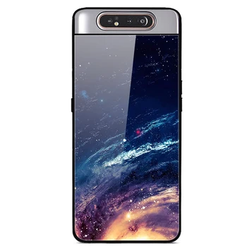 Pre Samsung Galaxy A80 Prípade Tvrdeného skla pevný zadný kryt Pre Samsung Galaxy M31 M21 M30S Prípade, Ochranné M 31 2020 Nárazníka Capa