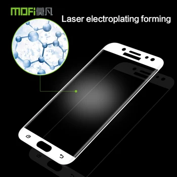 Pre Samsung Galaxy J7 2017 Sklo Tvrdené Pôvodné MOFi 3D Zakrivené Úplné Pokrytie Ochranná Fólia Pre Samsung J7 2017 J730 J730F