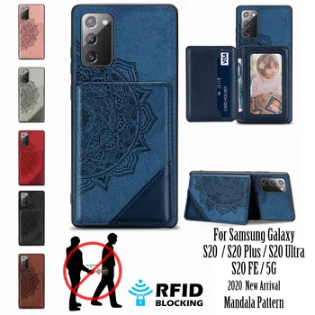 Pre Samsung Galaxy S20 FE Peňaženky Prípade S 20 Ultra Kryt Karty Magnet Stojan Galxy S20 Viery Plus 5G Telefón Prípadoch SM S20+ S20FE Funda