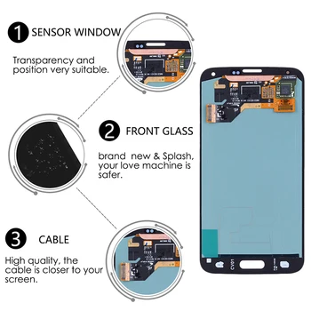 Pre SAMSUNG Galaxy S3 S4 S5 S6 S7 LCD Displej Digitalizátorom. Montáž S Napáliť Tieň Opravy Dielov Pre Galaxy S 3 4 5 6 7 LCD