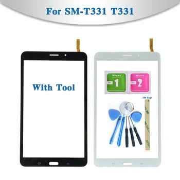 Pre Samsung Galaxy Tab 4 8.0 SM-T330 T330 a SM-T331 T331 Tablet Dotykový Displej Digitalizátorom. Senzor Predné Vonkajšie Sklo Objektívu, Panel