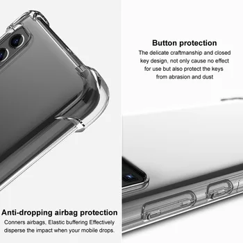 Pre Samsung S20 Ultra Crystal Prípade IMAK 360 Ochrany PhoneCase Zadný Kryt pre Samsung Galaxy S20 Plus Prípade S 20 + Shockproof