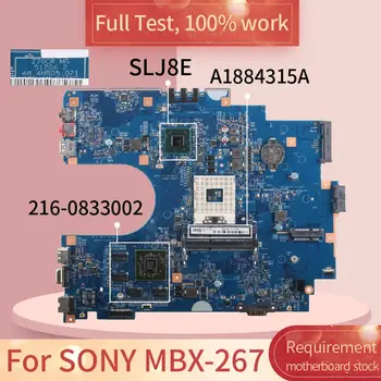 Pre SONY MBX-267 S1204-2 A1884315A HM75 216-0833002 DDR3 pre Notebook doske Doske celý test práce
