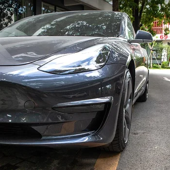Pre Tesla Model 3 Príslušenstvo ABS Uhlíkových Vlákien Čierne Biele Auto Príslušenstvo Model3 Model Troch 2020 Predné Stierače Výbava