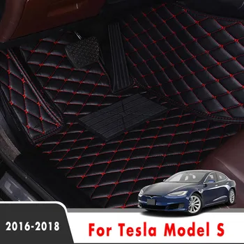 Pre Tesla Model S 2018 2017 2016 Auto Podlahové Rohože Auto Styling Interiérov Príslušenstvo Auto Chrániť Vlastné Nepremokavé Dekor Koberce