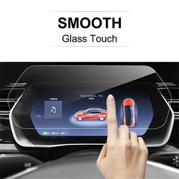 Pre Tesla Model X/Model S vodičov Screen Protector a Prístrojovej dosky Screen Protector Tvrdeného Skla Dotykový Displej 2KS