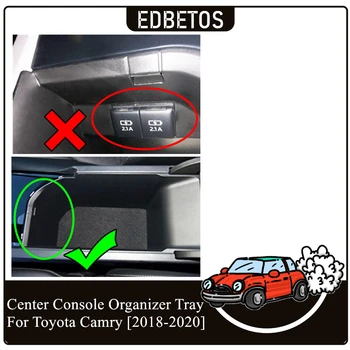 Pre Toyota Camry 2012-2017 a Toyota Camry 2018-2020 Auto Strednej lakťovej opierky Okno Uloženie Upratovanie, Rukavice Box Dvojité Podlaží Non-Slip