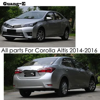 Pre Toyota Corolla Altis 2016 Auto Tela, Hlavy, Predné Hmlové Svetlo na Čítanie Rám Stick Styling ABS Chrome Kryt Výbava Panel 2 ks