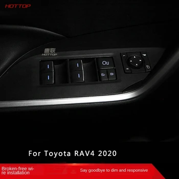 Pre Toyota RAV4 2020 5. Sklo Výťah Spínač, Led Okno Tlačidlom Osvetlené Tlačidlo