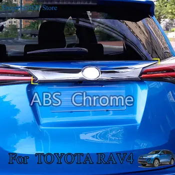 Pre Toyota Rav4 Rav 4 2016 2017 ABS Chrome Vonkajšie Spätné zadných dverí Dvere, Veko Kufra Výbava Kryt Dekoračné Nálepky, Auto Príslušenstvo