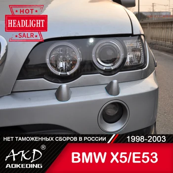 Pre Vozidla BMW X5 E53 Vedúci svetlo 1998-2003 Auto Príslušenstvo Hmlové Svetlá Deň Beží Svetla DRL H7 LED Bi Xenónové Žiarovky X5 E53 Svetlomety