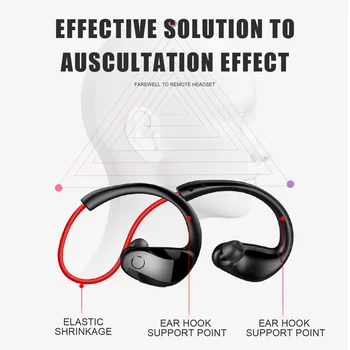 Pre Xiao LG M10 Bluetooth 4.1 Binaural Headset Bezdrôtový Magnetický Telefónne Slúchadlá Stereo Visí Šport Strmeň Beží Slúchadlá