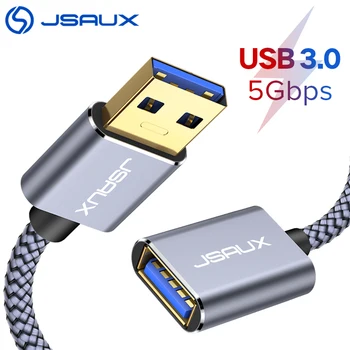 Predlžovací Kábel USB JSAUX USB 3.0 A Samec na USB Žena PS4 TV SSD Extender Kábel 5Gbps Prenos Dát USB Flash Disk Klávesnica