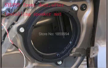Predné a zadné Dvere Stereofónny reproduktor mat Drôt Postroj Adaptér zástrčky 6.5