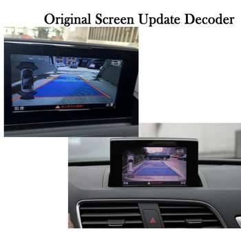 Predné, Zadné Kamera Pre Audi Q3 2010 ~ 2020 Záložný fotoaparát rozhranie Pôvodnú obrazovku upgrade Dekodér Cúvaní kamera