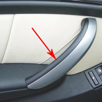Predné Čierne Auto Vnútorné Rukoväť Interiérové Dvere Panel Vytiahnuť Na BMW X5 E53