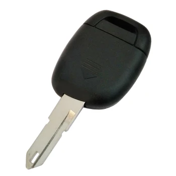 PREISEI Čierna 1 Tlačidlá Auto Diaľkové Tlačidlo Pre Renault Smart Keyless Entry Fob S PCF7946 Čip 433MHZ Č Logo