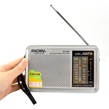 Prenosné AM Rádio FM, Retro Vintage Vstavaný Reproduktor Vrecku Multi-purpose Svete Prijímač R90 Pre Starších Vysokej Kvality Radyo Nové